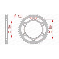 Couronne AFAM acier standard - 520