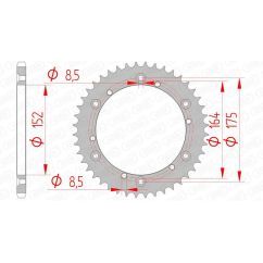 Couronne AFAM acier standard - 520
