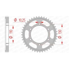 Couronne AFAM acier standard - 530