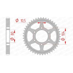 Couronne AFAM acier standard - 530