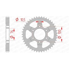 Couronne AFAM acier standard - 530