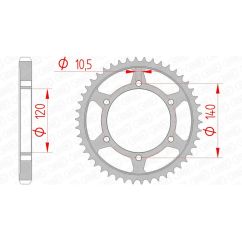 Couronne AFAM acier standard - 530