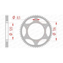 Couronne AFAM acier standard - 428