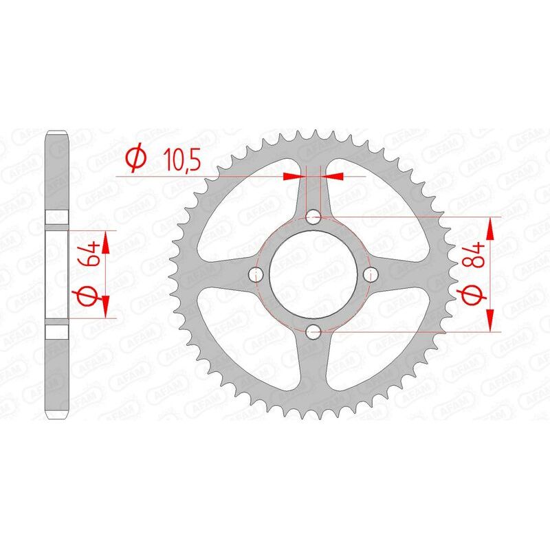 Couronne AFAM acier standard - 428