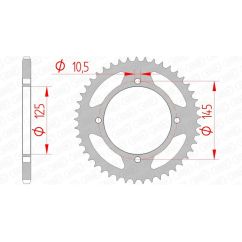 Couronne AFAM acier standard - 520