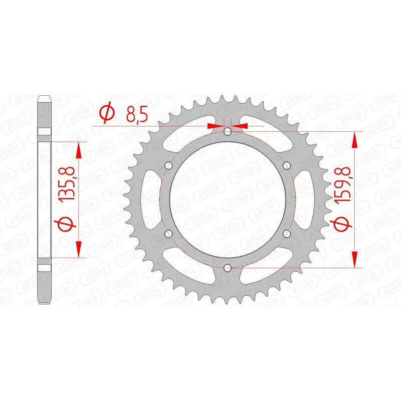 Couronne AFAM acier standard - 520