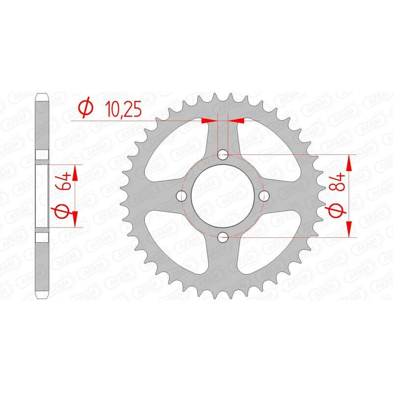 Couronne AFAM acier standard - 520