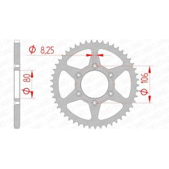 Couronne AFAM acier standard - 520