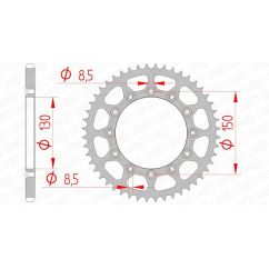 Couronne AFAM acier standard - 520