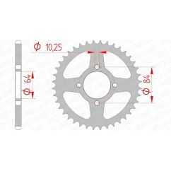 Couronne AFAM acier standard - 520