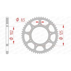 Couronne AFAM acier standard - 420