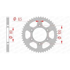 Couronne AFAM acier standard - 420