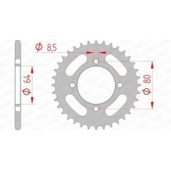 Couronne AFAM acier standard - 420