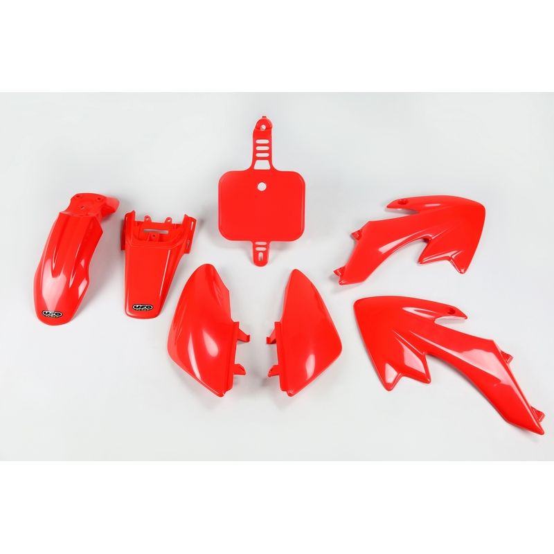Kit plastiques UFO rouge Honda CRF50F Kit plastiques UFO rouge Honda CRF50F