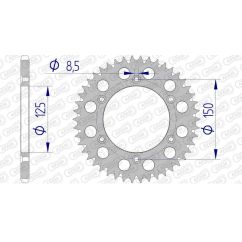 Couronne AFAM alu anti-boue - 520 Couronne AFAM alu anti-boue - 520