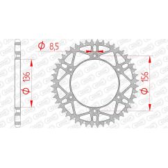 Couronne AFAM acier anti-boue - 520