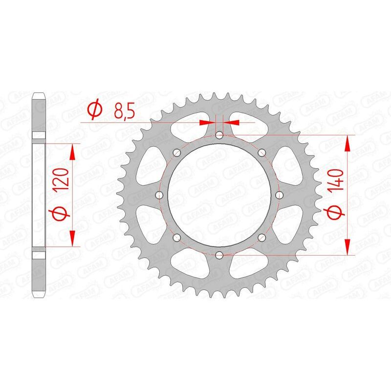 Couronne AFAM acier standard - 520