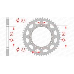 Couronne AFAM acier standard - 520