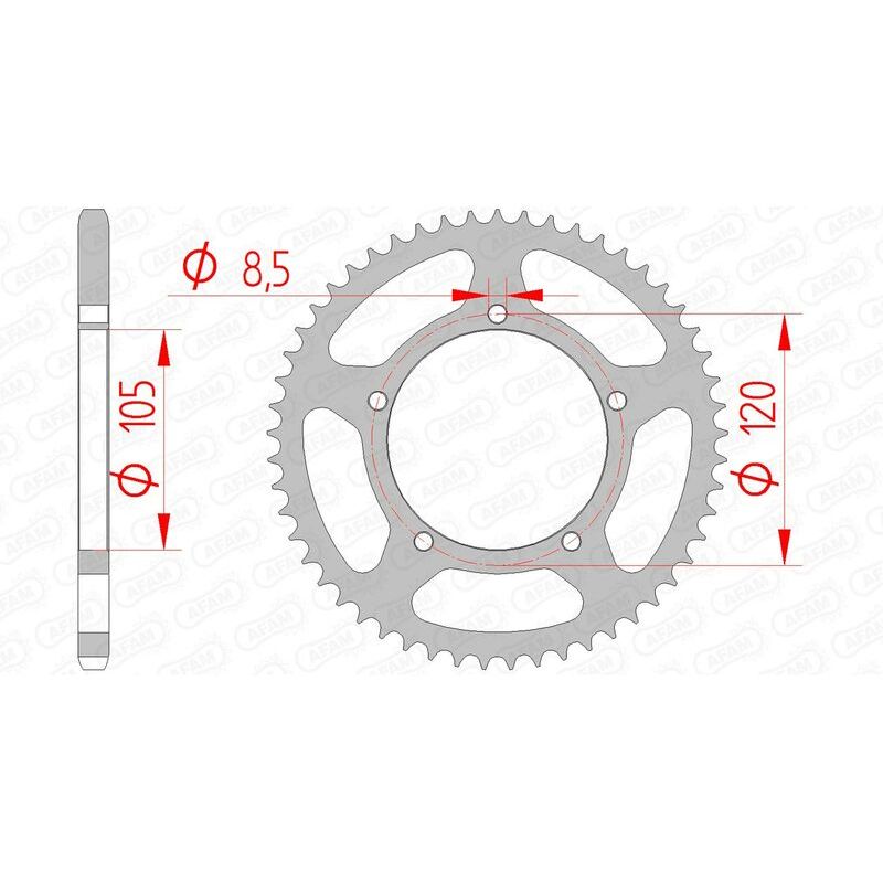 Couronne AFAM acier standard - 420