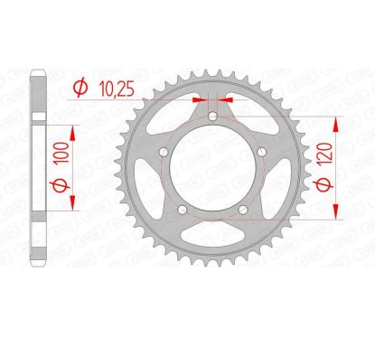 Couronne AFAM acier standard - 525