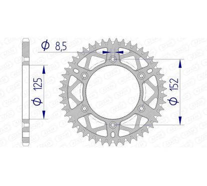 Couronne AFAM alu anti-boue - 520