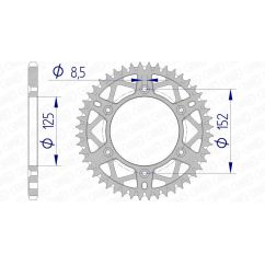 Couronne AFAM alu anti-boue - 520