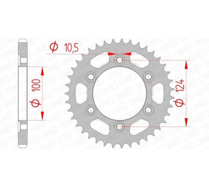 Couronne AFAM acier standard - 525