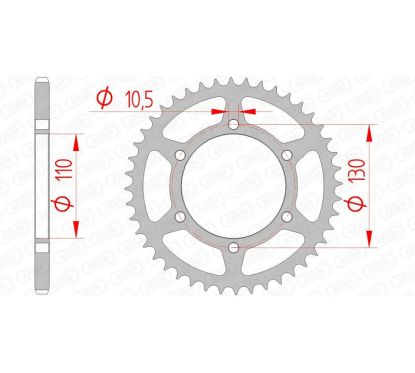 Couronne AFAM acier standard - 520