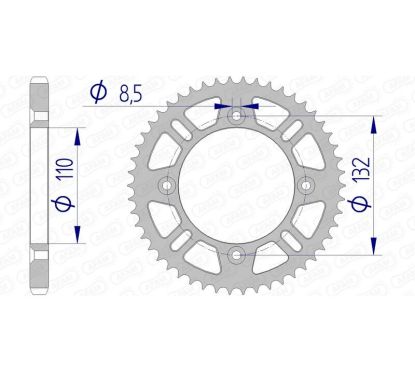 Couronne AFAM alu standard - 428