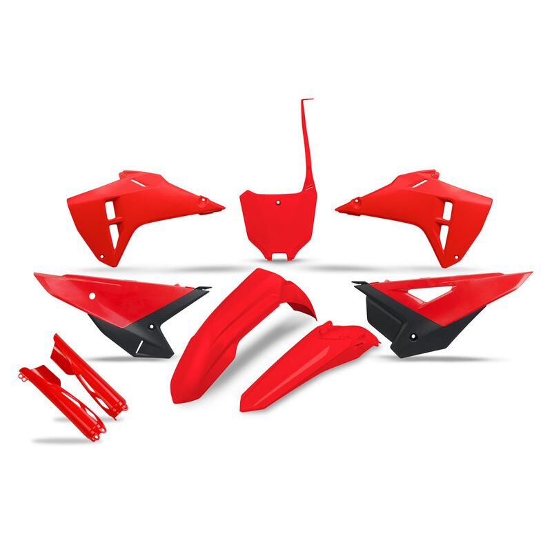 Kit plastiques complet avec protections de fourche UFO - couleur OEM Kit plastiques complet avec protections de fourche UFO - couleur OEM