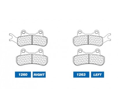 Plaquettes de frein CL BRAKES Quad métal fritté - 1260ATV1