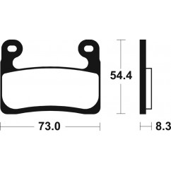 Plaquettes de frein TECNIUM Performance métal fritté - MF460