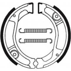 Mâchoires de frein TECNIUM Street organique - BA029
