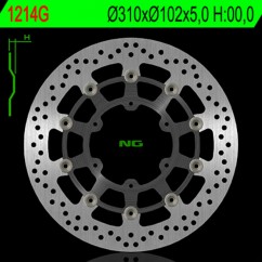 Disque de frein NG BRAKES rond flottant (centre en aluminium )