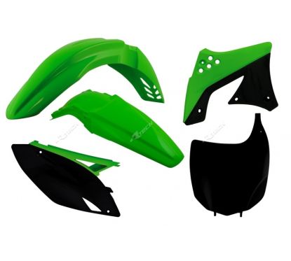 Kit plastique RACETECH couleur origine (2012) vert/noir Kawasaki KX250F