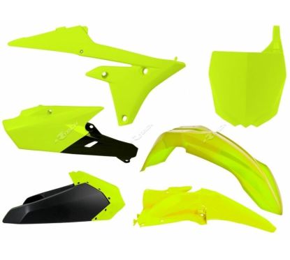 Kit plastique RACETECH jaune fluo/noir Yamaha YZ250F/450F