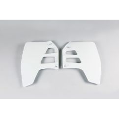 Ouïes de radiateur UFO blanc Suzuki RM125/250 Ouïes de radiateur UFO blanc Suzuki RM125/250