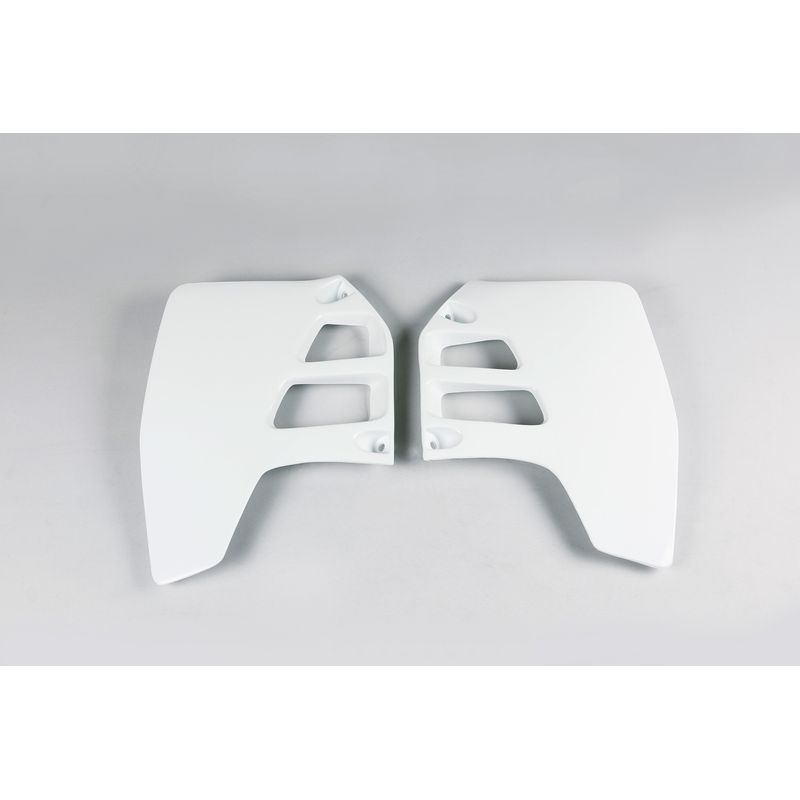 Ouïes de radiateur UFO blanc Suzuki RM125/250 Ouïes de radiateur UFO blanc Suzuki RM125/250