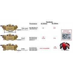 2x Cales d'élévation étriers +10mm