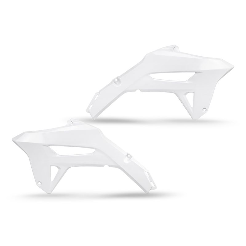 Ouies de radiateur UFO blanc Honda CRF450R Ouies de radiateur UFO blanc Honda CRF450R