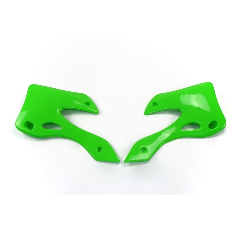 Ouïes de radiateur UFO vert Kawasaki KX125/250