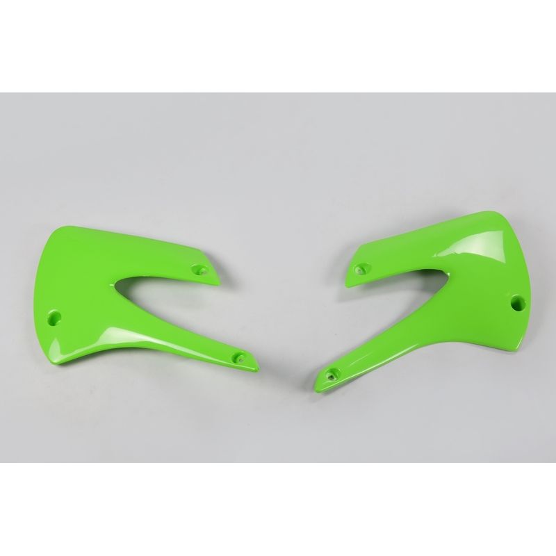 Ouïes de radiateur UFO vert Kawasaki KX85/80 Ouïes de radiateur UFO vert Kawasaki KX85/80