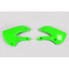 Ouïes de radiateur UFO vert Kawasaki KX65/KLX110