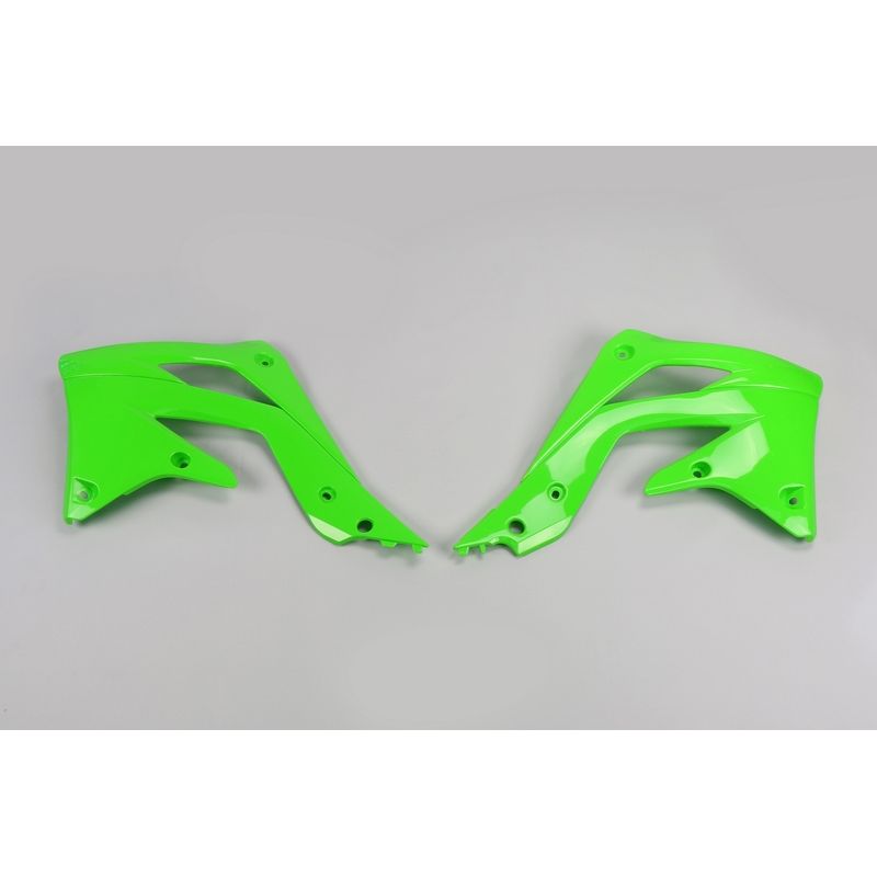 Ouïes de radiateur UFO vert Kawasaki KX450F Ouïes de radiateur UFO vert Kawasaki KX450F