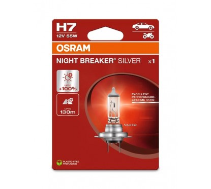 Ampoule OSRAM H7 Night Breaker Silver 12V 60/55W PX26d - à l'unité