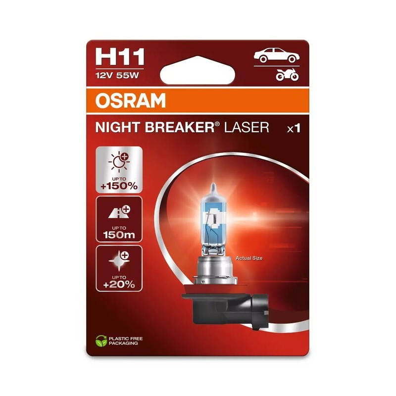 Ampoule OSRAM Night Breaker Laser H11 12V/55W - X1