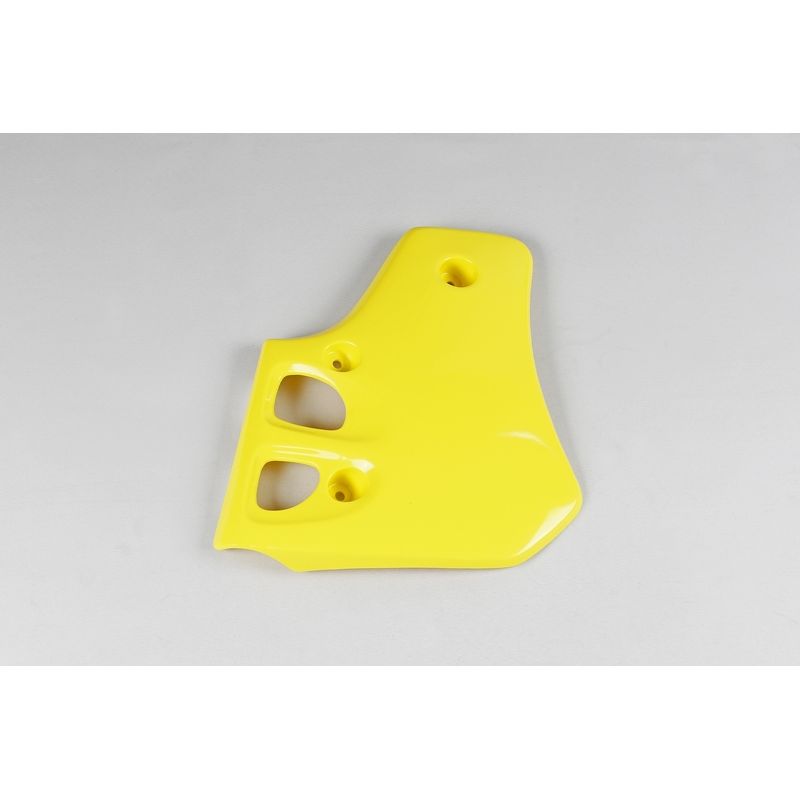 Ouïes de radiateur UFO jaune Suzuki RM80