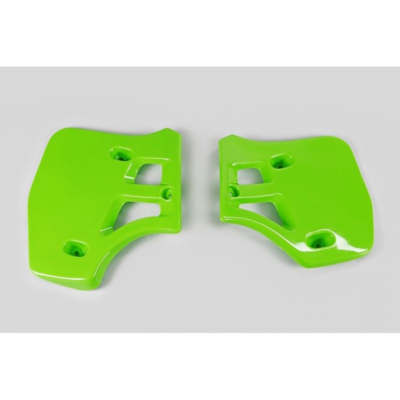 Ouïes de radiateur UFO vert Kawasaki KX250/500