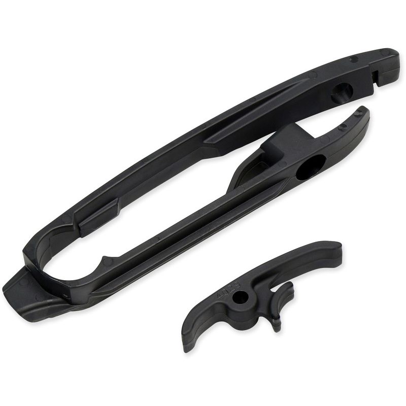 Kit patin de bras oscillant + patin de chaîne inférieur UFO noir KTM/Husqvarna Kit patin de bras oscillant + patin de chaîne inférieur UFO noir KTM/Husqvarna