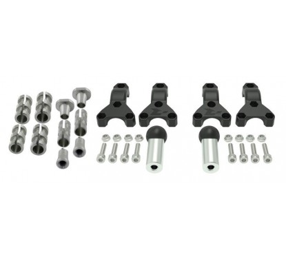 Kit fixation ajustable universel RACETECH pour protège-mains Ø22/28,6mm